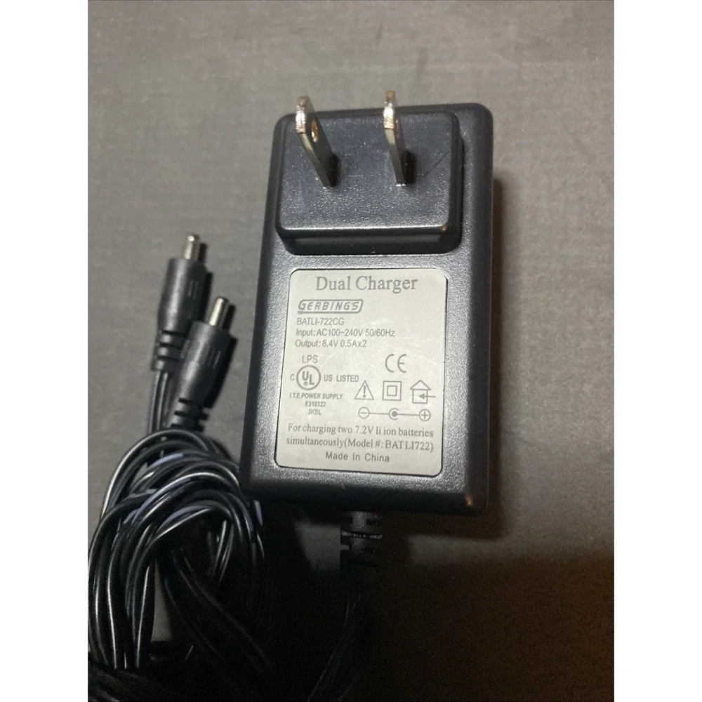 AC Dual Gerbings Lithium Ion Battery Charger Li-ion LWall Socket C3
